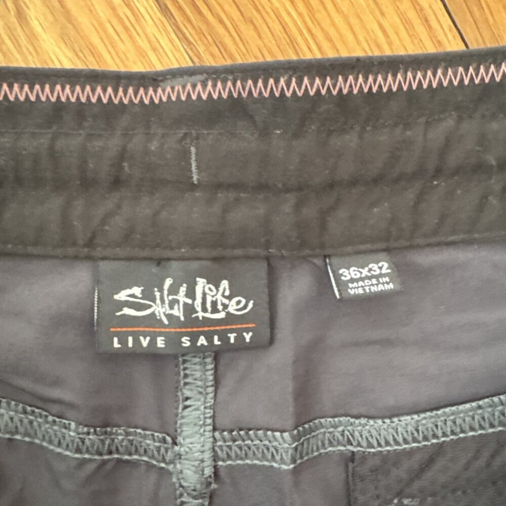Salt Life Men’s Performance Expedition Fish Utility Pants Size 36x32 - Picture 3 of 5